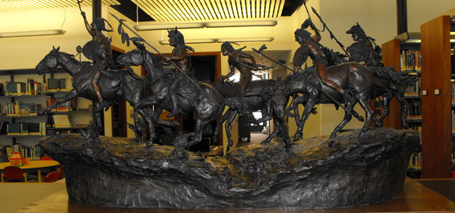 Comanche War Party Statue